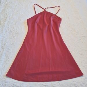 Lulus women's Medium spaghetti strap dress, defect pictured Rust color